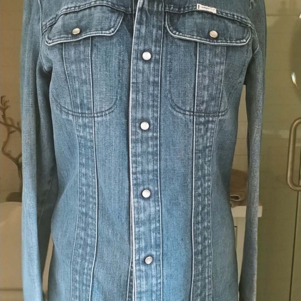 1970s denim shirt jacket